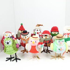 Wondershop Collectibles Friendly Friends Christmas Adorable Bird Decor Lot 12